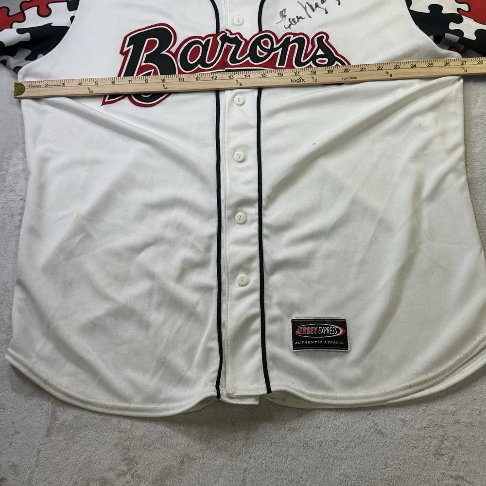 Birmingham Barons Ever Magallanes Signed Game Worn Jersey #8 Autism XL MiLB